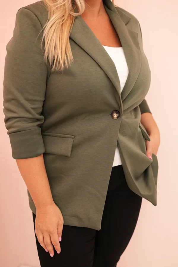 Dámske sako z viskózy Plus Size - Image 3