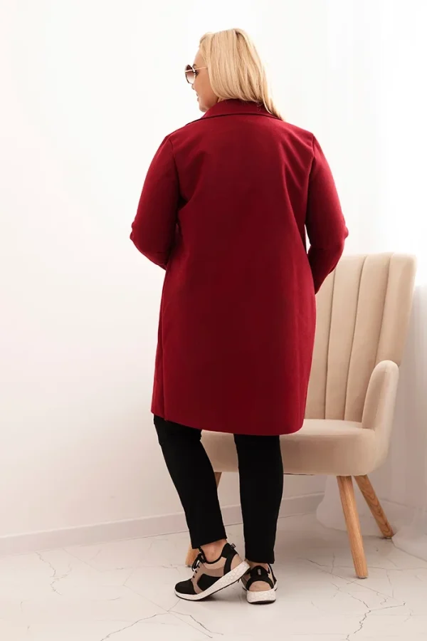 Dámsky elegantný kabát Plus Size - Image 2