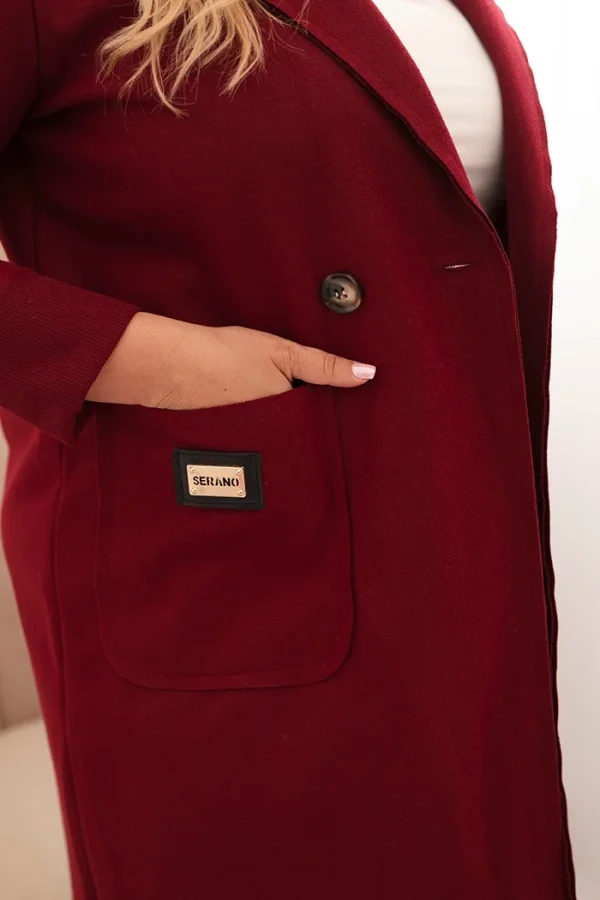 Dámsky elegantný kabát Plus Size - Image 3
